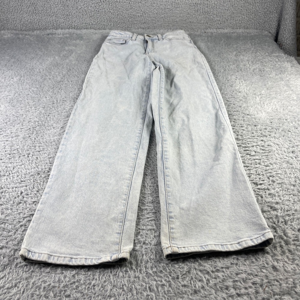 SO Jeans Womens 5 27W Light Wash High Rise Baggy Dad Jean